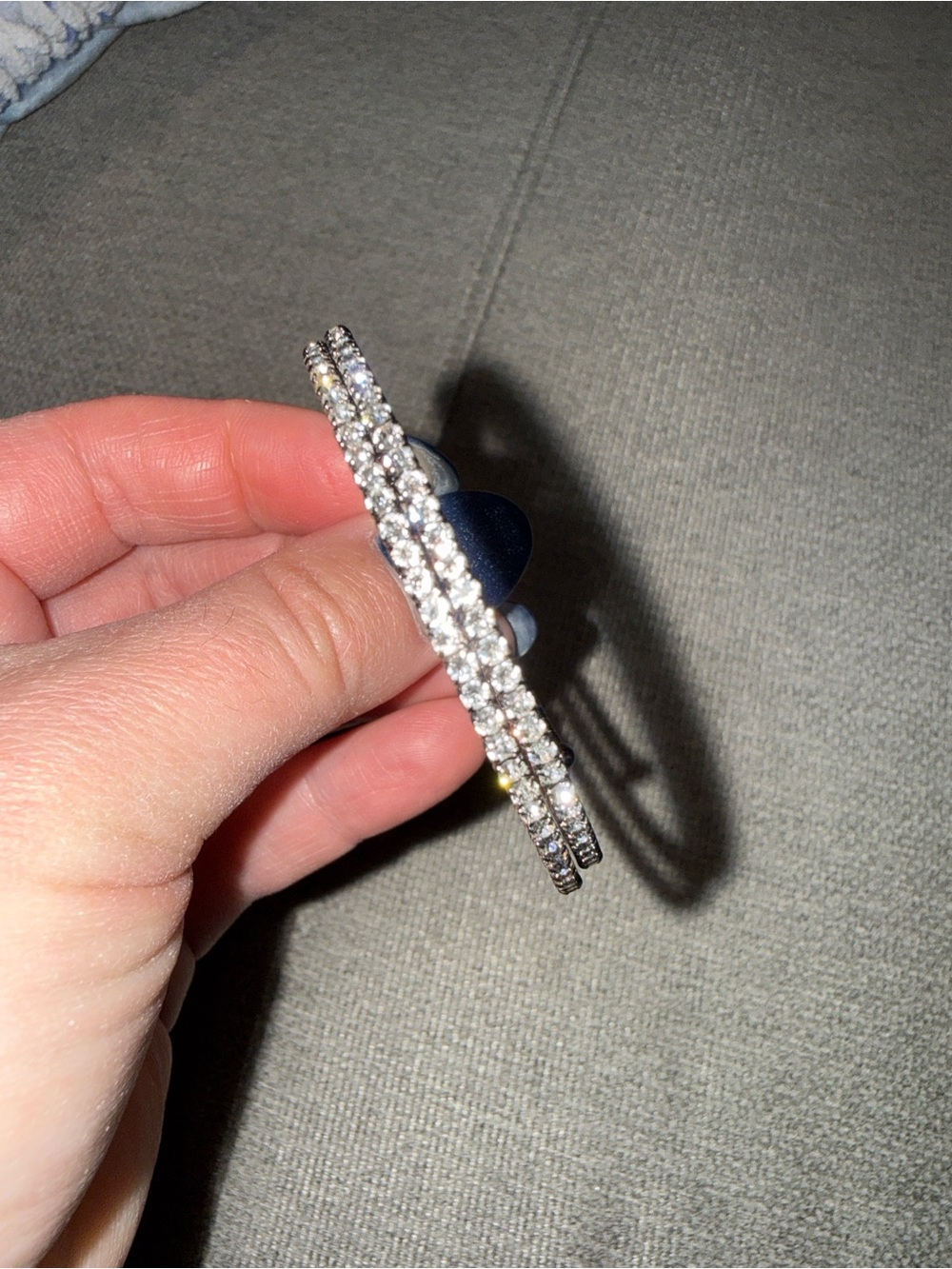 Classic Silver-Tone Tennis Bracelet